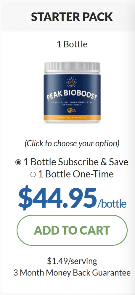 Peak BioBoost-1 bottle price